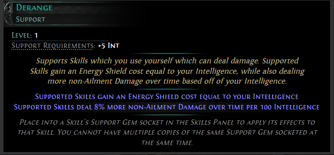 PoE2 update 0.2.0 dawn of the hunt New Support Gem Derange